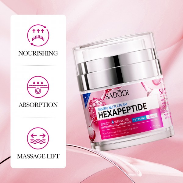 Крем для шиї SADOER Hexapeptide Firming Neck Cream, 50 г