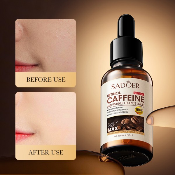 Сироватка з кофеїном SADOER Retinol Caffeine Anti-Wrinkle Essence Liquid, 30 мл