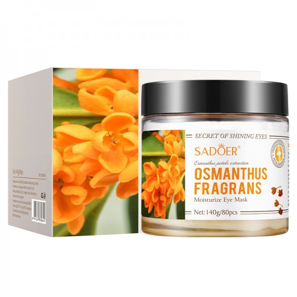 Патчи тканевые для кожи вокруг глаз с экстрактом цветков османтуса SADOER Osmanthus Fragrans Moisturize Eye Mask, 140 г