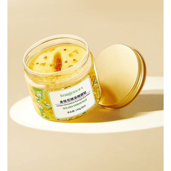 Патчі тканинні для очей IMAGES Golden Osmanthus Eye Mask, з екстрактом золотого османтуса, 80 шт