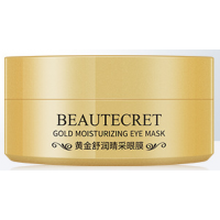 Патчи гидрогелевые BEAUTECRET Gold Moisturizing Eye Mask, с экстрактом розы, 60 шт