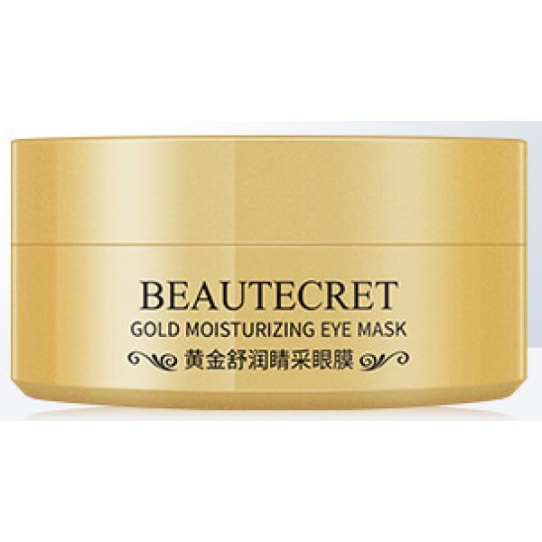 Патчи гидрогелевые BEAUTECRET Gold Moisturizing Eye Mask, с экстрактом розы, 60 шт