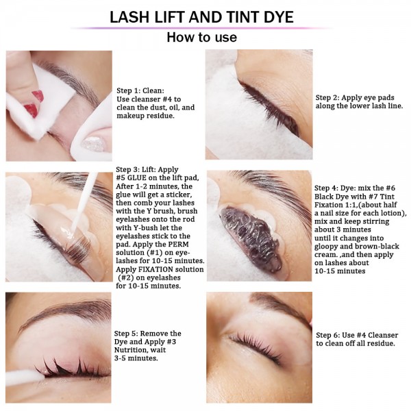 Набір для ламінування та фарбування вій і брів MITILLO Lift and Tint Kit