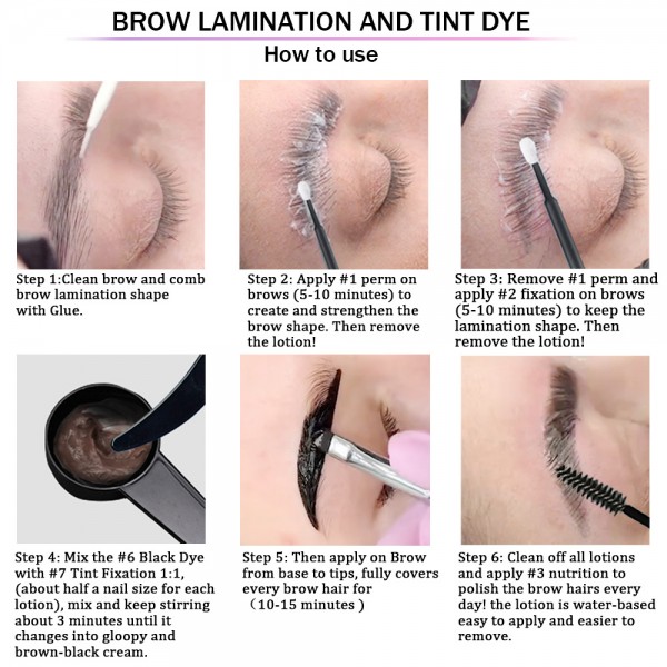 Набір для ламінування та фарбування вій і брів MITILLO Lift and Tint Kit