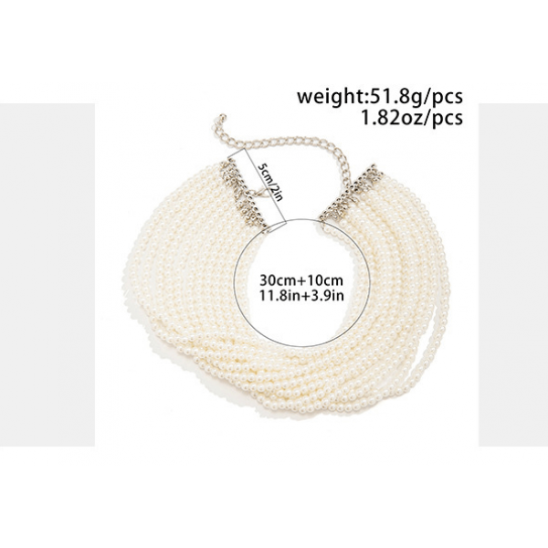 Чокер з перлами "Pearl Ecstasy", срібло