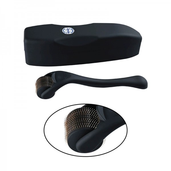 Мезоролер матовий чорний, титанові голки, 540 шт, матовий футляр, 2.5 мм