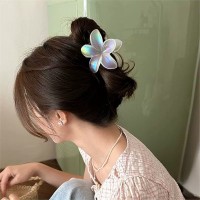 Зажим для волос Pearlescent Flower, украшение для прически, матовый прозрачный