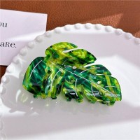 Затискач для волосся «Monstera Leaf», прикраса для зачіски, зелений