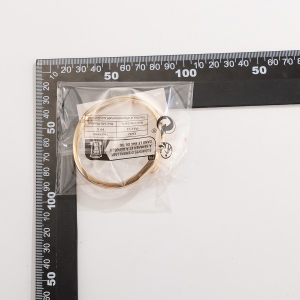 Браслет "Wave Bangle", золото/срібло