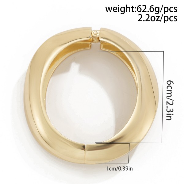 Браслет "Elegance Cuff", золото/срібло