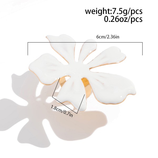 Каблучка "White Blossom Ring", золото