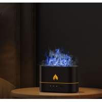 Увлажнитель ароматизатора воздуха "Flame Mist Aroma Diffuser" с эффектом пламени, черный