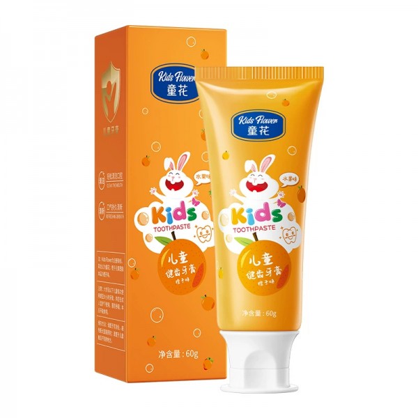 Зубна паста Kids Flower Orange Smile, з екстрактом апельсина, 60 г
