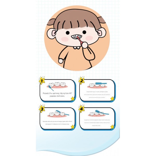 Зубна паста Kids Flower Orange Smile, з екстрактом полуниці, 60 г