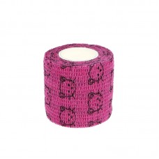 Эластичный бинт Coban 5 см, розовая мышь, фиксирующий, самозакрепляющий, бинт Кобан, самоклеящийся, аутоадгезионный бинт, 5 см х 4,5 м
