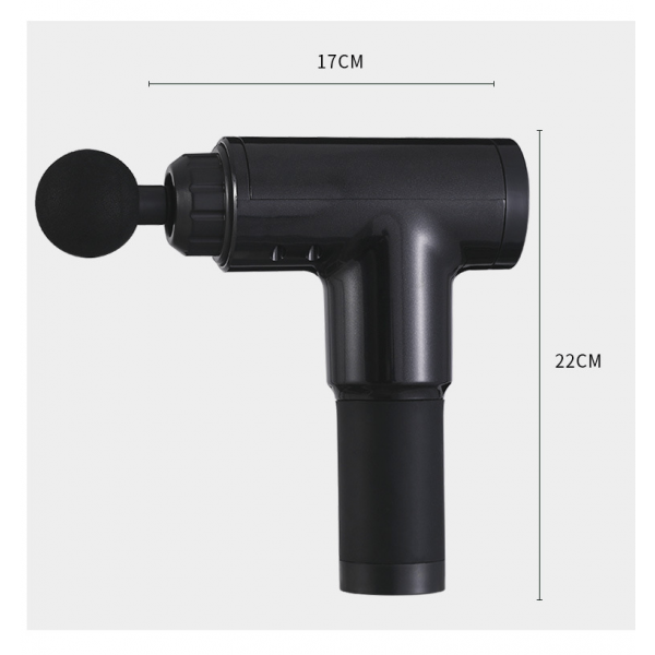 Масажер для тіла, портативний ручний масажер "RelaxPro 6-Speed", чорний