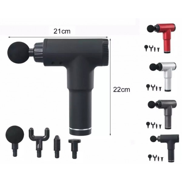 Масажер для тіла, портативний ручний масажер "MusclePro Digital", чорний