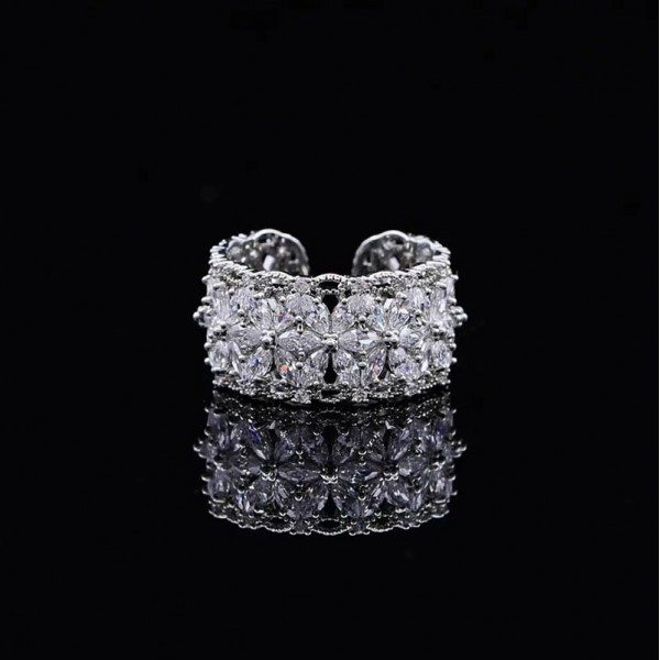 Каблучка "Victorian Flowers", срібло