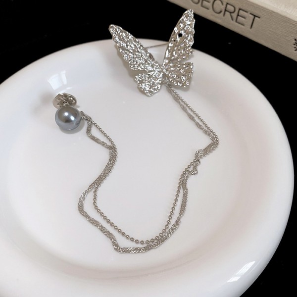 Брошка "Chain Butterfly", срібло