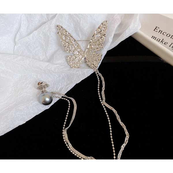 Брошка "Chain Butterfly", срібло