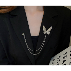 Брошка "Chain Butterfly", срібло