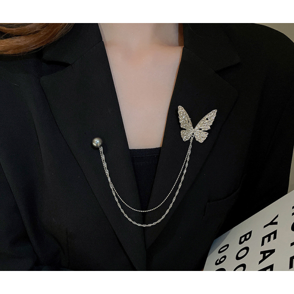 Брошка "Chain Butterfly", срібло