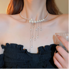 Ланцюжок "Pearl Waterfall", срібло