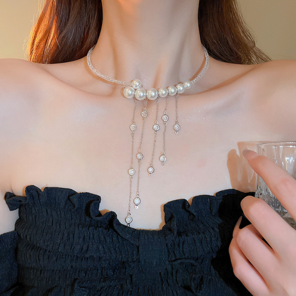 Ланцюжок "Pearl Waterfall", срібло