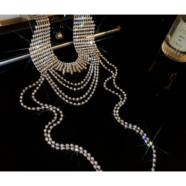 Ланцюжок "Rhinestone Layered", срібло Ланцюжок "Rhinestone Layered", срібло