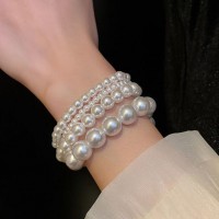 Браслет "Classic Pearl Style", (4 мм, 6 мм, 8 мм, 10 мм, 12 мм, 14 мм)