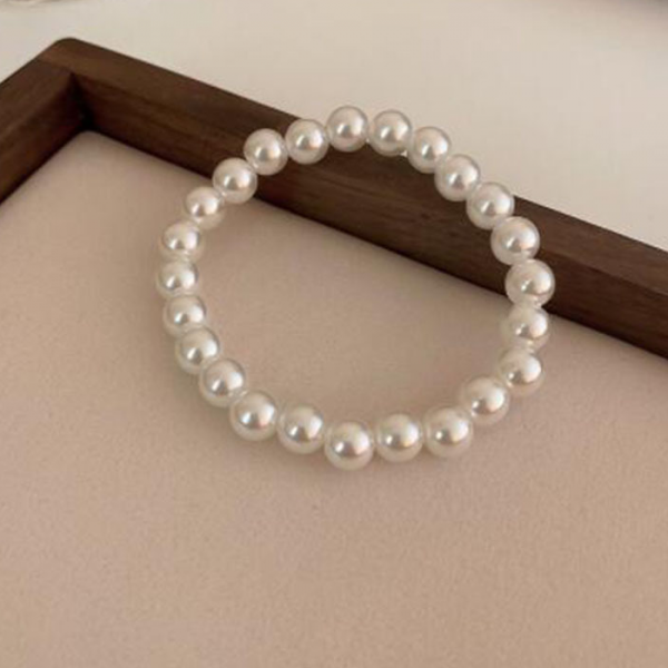 Браслет "Classic Pearl Style", (4 мм, 6 мм, 8 мм, 10 мм, 12 мм, 14 мм)