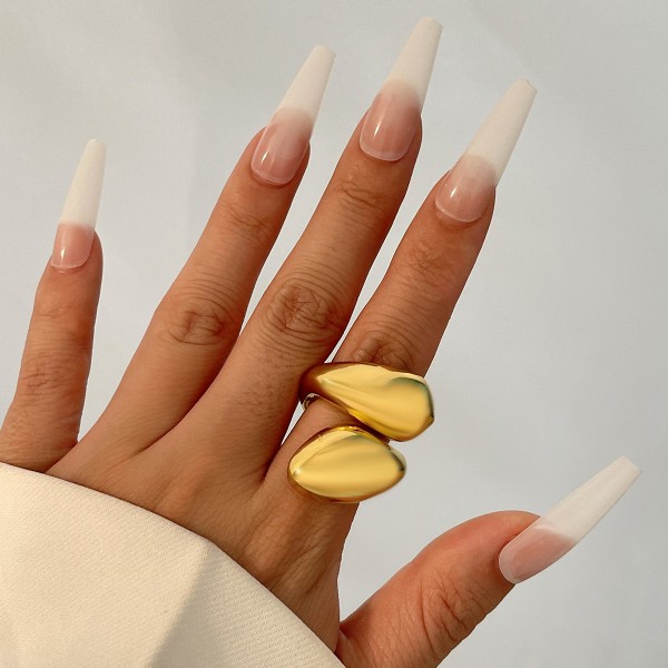 Кольцо "Sculpted Elegance", золото/серебро Кольцо "Sculpted Elegance", золото/серебро