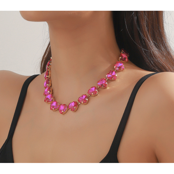 Чокер "Sparkling Hearts", 4 кольори