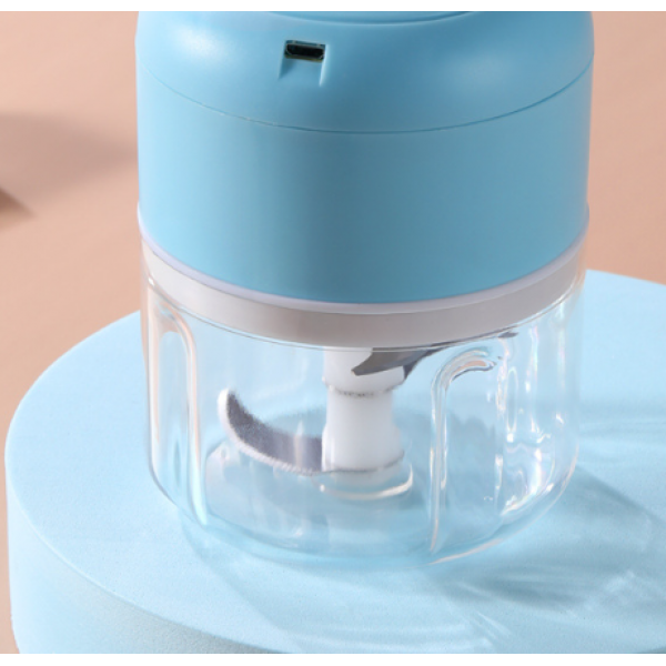 Подрібнювач кухонний, портативна міні м'ясорубка, зелена, 400 мл