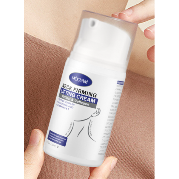 Крем для шиї Mooyam Neck Firming Lifting Cream, з ретинолом та колагеном, 50 мл