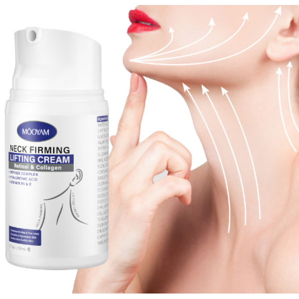 Крем для шиї Mooyam Neck Firming Lifting Cream, з ретинолом та колагеном, 50 мл