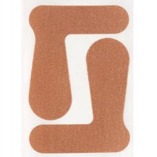 Пластир ортопедичний для великого пальця стопи, захисний вальгусний пластир для пальців, бежевий, 2 шт, 7,9х6,5 см