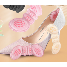 Вставки метелики для взуття, вкладиші для взуття під п'яту від натирання, мозолів, натоптишів, 3 кольори, товщина 3 мм