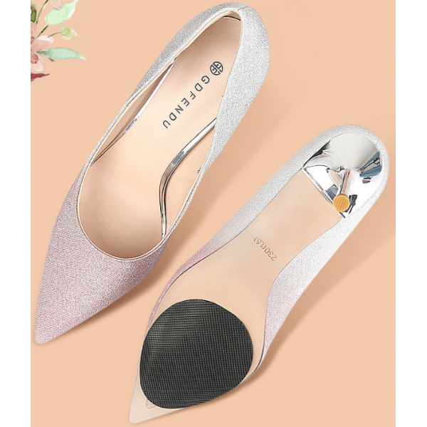 Наклейки на взуття проти ковзання, чорні, 2 шт