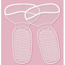 Подушечки устілки гелеві для стопи, самоклеючі подушечки проти ковзання, прозорі, 2 шт, 14,5х8,8 см