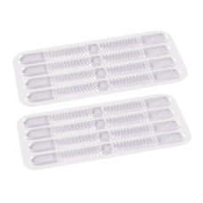 Смужки наклейки гелеві, тонкий пластир від натирання ніг, прозорі, 4 шт