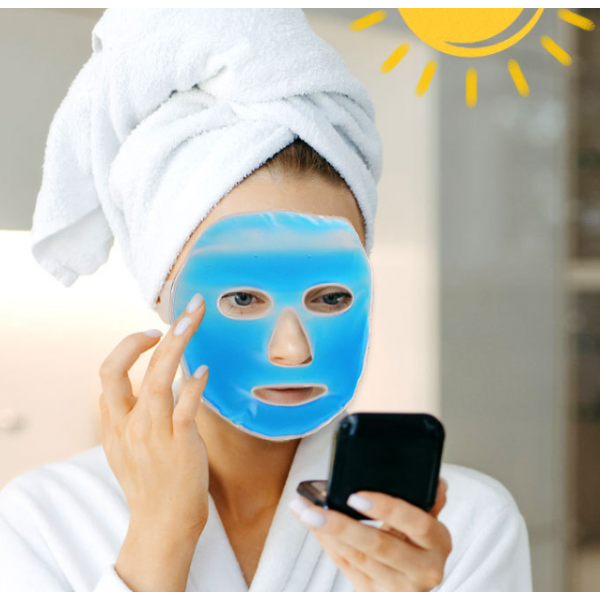 Гелева багаторазова маска для обличчя (охолоджуюча-зігріваюча), 62х20,5 см, 1 шт Гелева багаторазова маска для обличчя (охолоджуюча-зігріваюча), 62х20,5 см, 1 шт