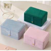 Органайзер для прикрас оксамитовий двоярусний Nude 16,5×11,5×8 см