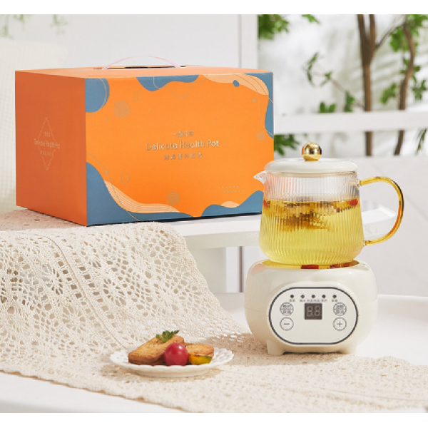 Чайник скляний з підставкою підігрівом , електричний чайник з боросилікатного скла, 0,5 л