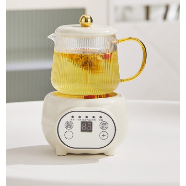 Чайник скляний з підставкою підігрівом , електричний чайник з боросилікатного скла, 0,5 л