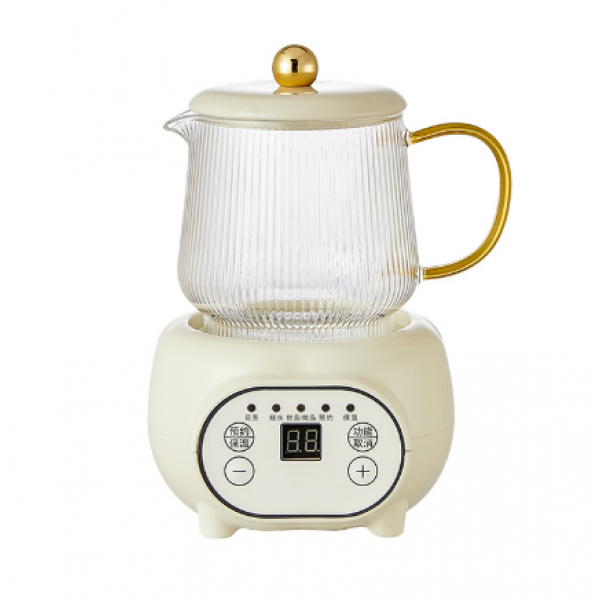 Чайник скляний з підставкою підігрівом , електричний чайник з боросилікатного скла, 0,5 л