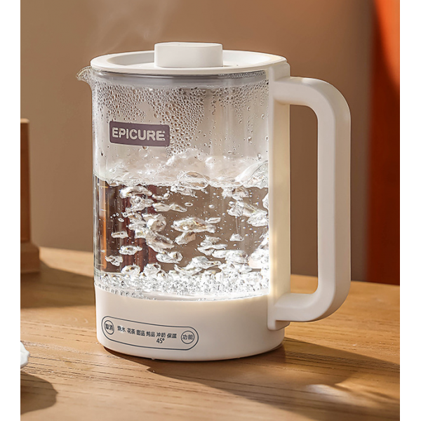 Чайник електричний Epicure, електрочайник білий, 1,5 л