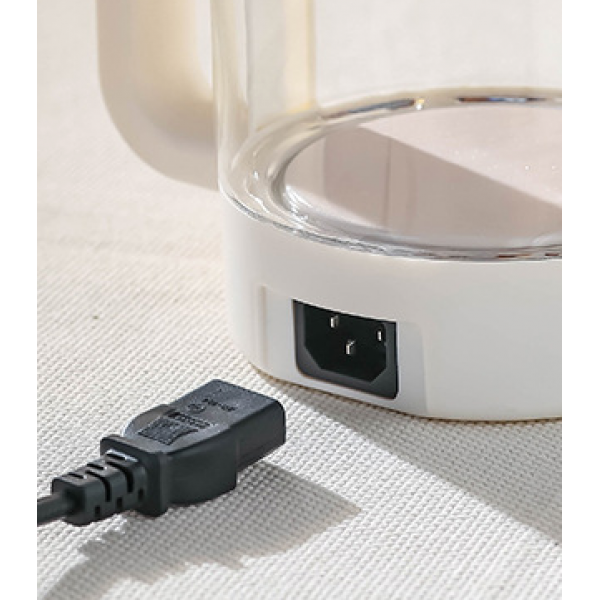 Чайник електричний Epicure, електрочайник білий, 1,5 л