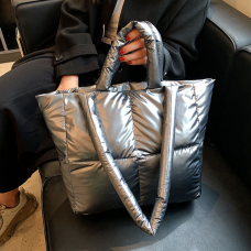 Сумка жіноча стьобана водонепроникна, жіноча сумка шопер, 3 кольори, 41х27х14 см