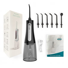 Іригатор для ротової порожнини портативний, іригатор на 5 режимів, чорний